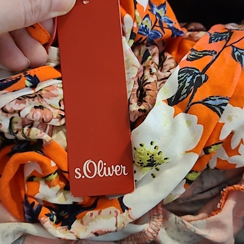 S.Oliver viscose midi dress size 14 or 46 - Picture 8 of 8